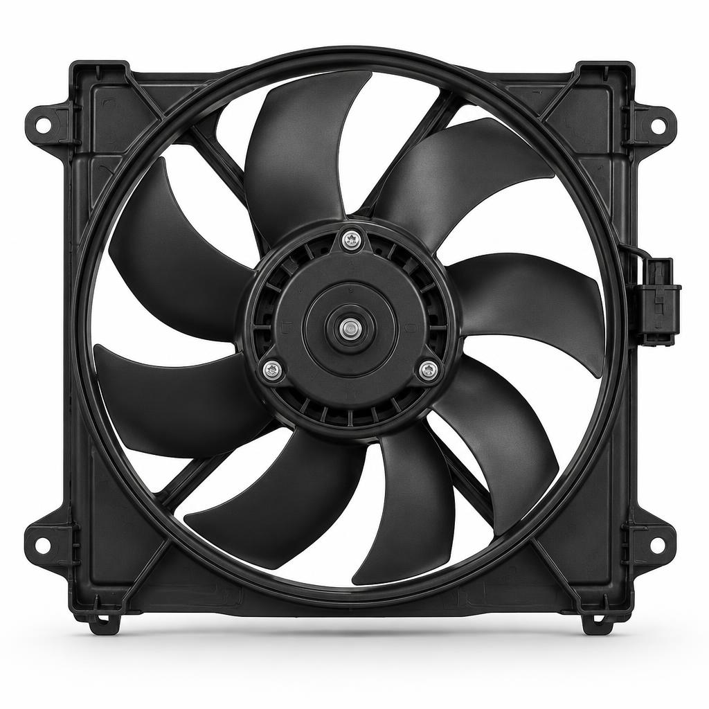 Eletroventilador automotivo com defletor